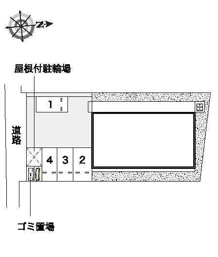 ★手数料０円★大阪市東住吉区住道矢田　月極駐車場（LP）